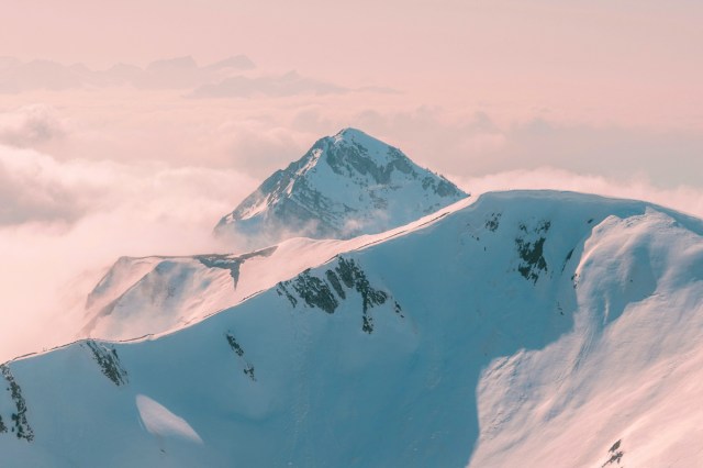 Snow covered mountains