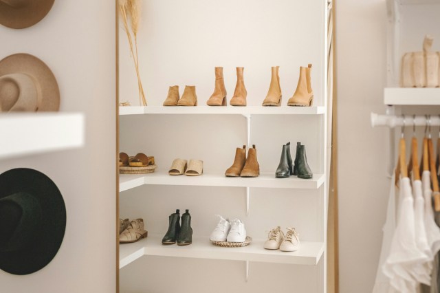 A minimalist closet