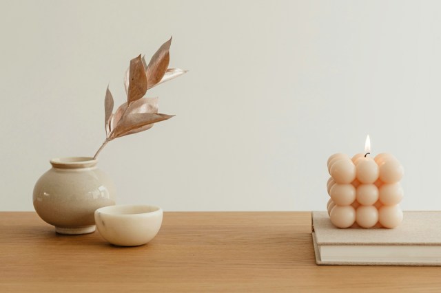 Decor on a wooden dresser