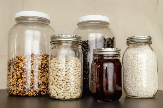 Jars of ingredients 